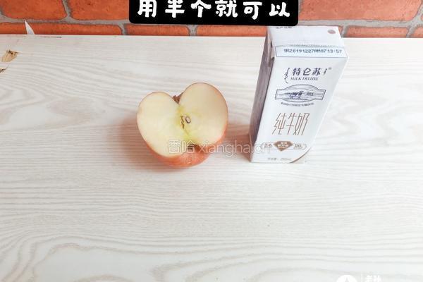 每天一道减脂餐：早餐苹果奶昔的做法图解3
