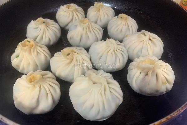 青菜香干水煎包的做法图解10