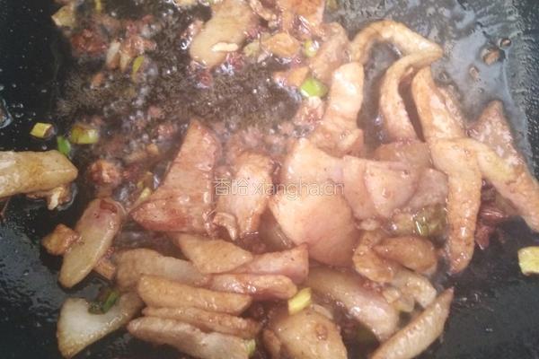 肉炒口蘑的做法图解3