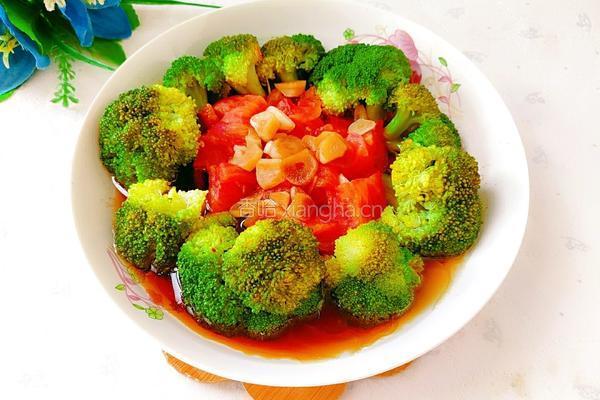 西兰花蒸番茄的做法图解15