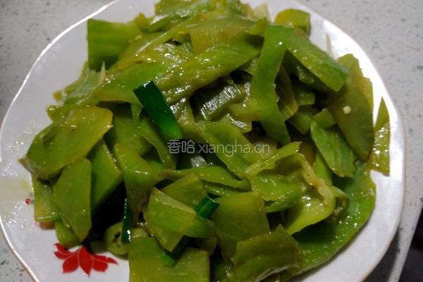 青椒莴笋的做法图解10