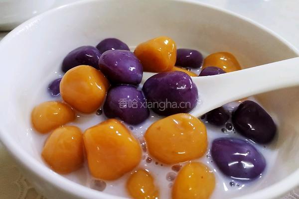 紫薯南瓜芋圆的做法图解11