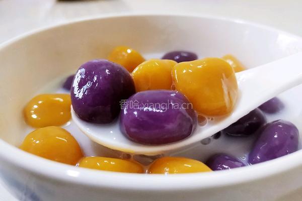 紫薯南瓜芋圆的做法图解12