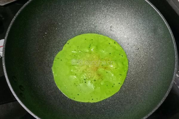 芹菜芝麻鸡蛋饼的做法图解9