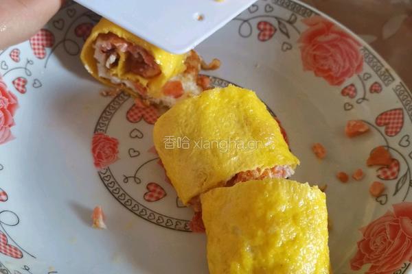 鸡蛋火腿卷