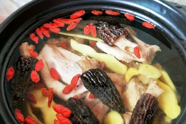 羊肚菌炖鸭汤的做法图解6