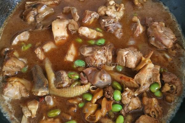 毛豆烧土公鸡的做法图解8