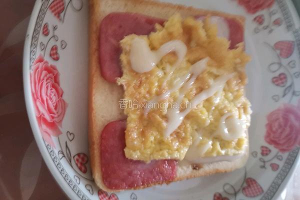 鸡蛋火腿三文治的做法图解6
