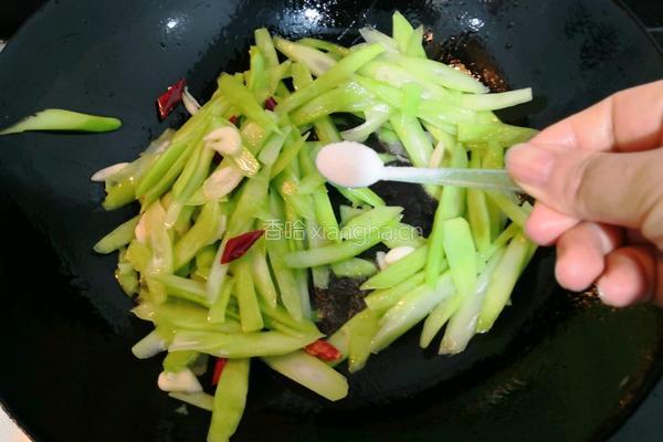辣炒芥兰的做法图解11