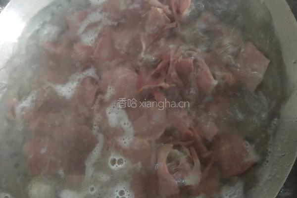 火腿炒刺老芽的做法图解5