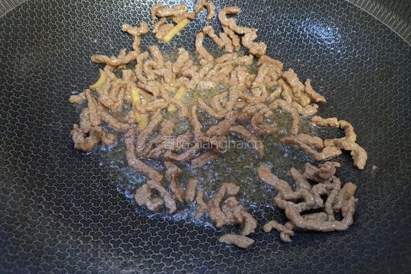 牛肉丝炒莴笋片的做法图解5