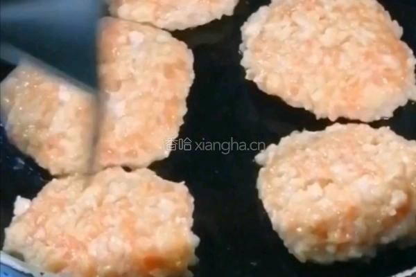 菜心莲藕饼的做法图解8