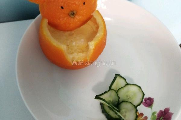 小熊橙子蒸蛋的做法图解6