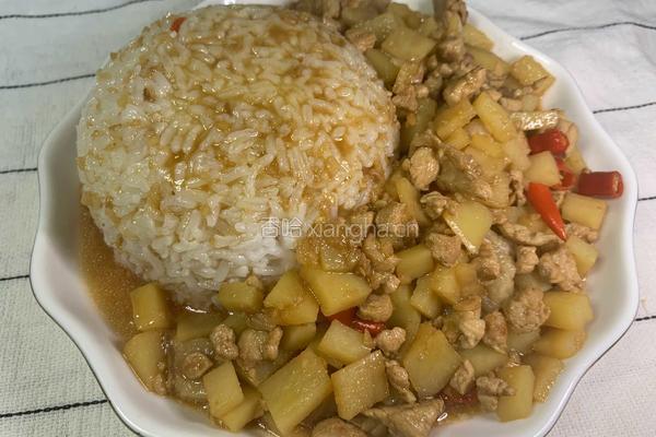 土豆肉沫拌饭的做法图解12