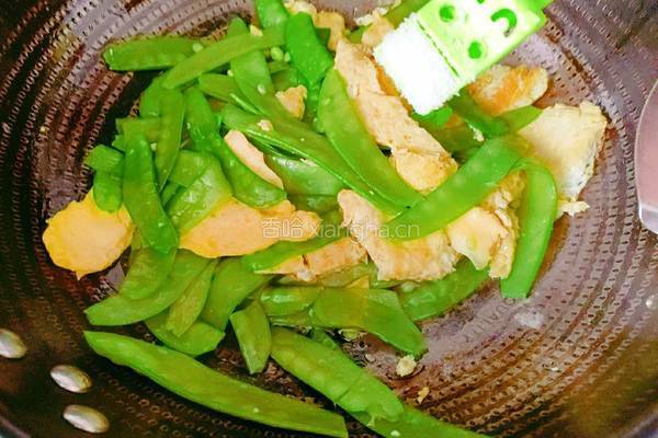 荷兰豆炒鸡蛋的做法图解10