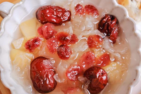 蔓越莓银耳羹简易养生壶版的做法图解7