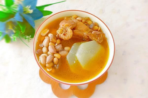 花生黄豆白萝卜鸡汤的做法图解12