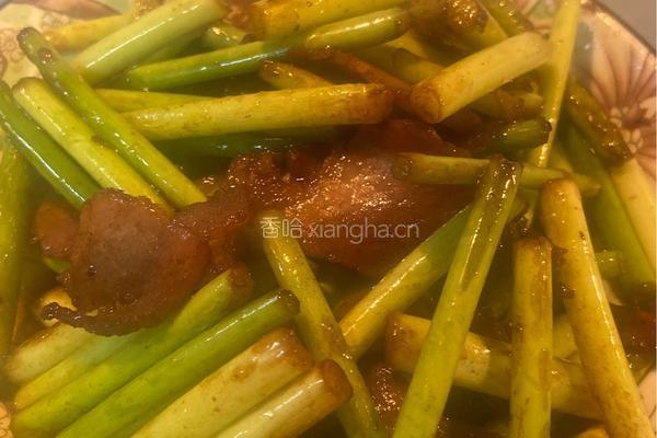 酱肉炒蒜苗的做法图解6