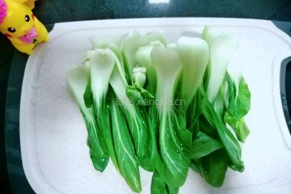 酱汁小油菜的做法图解3