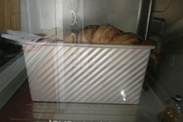 大理石纹红豆沙吐司的做法图解9