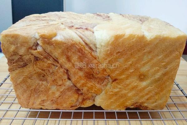 大理石纹红豆沙吐司的做法图解11