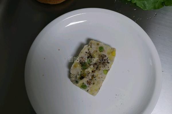 鸡肉汉堡儿童营养早餐的做法图解7