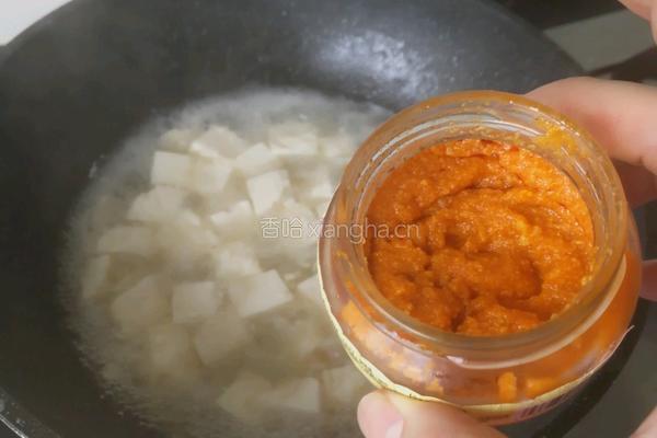 蟹粉豆腐的做法图解3
