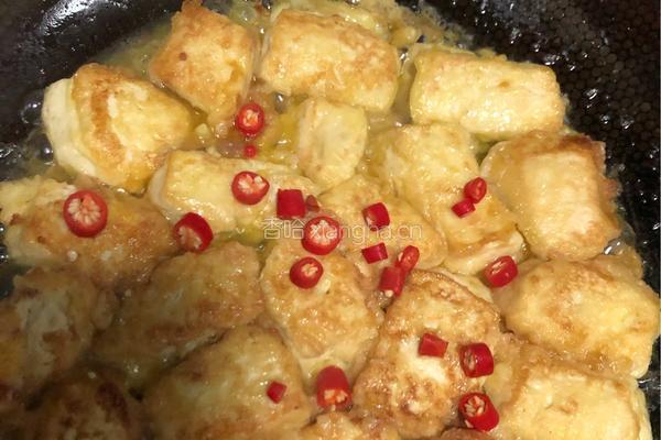 煎豆腐的做法图解12