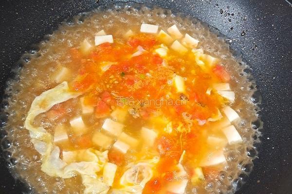 西红柿豆腐鸡蛋汤的做法图解11