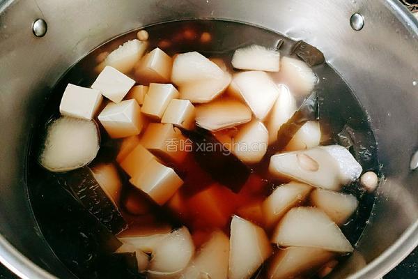 海带豆腐白萝卜肉丸汤的做法图解14