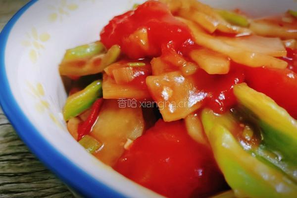 西红柿尖椒炒土豆的做法图解3