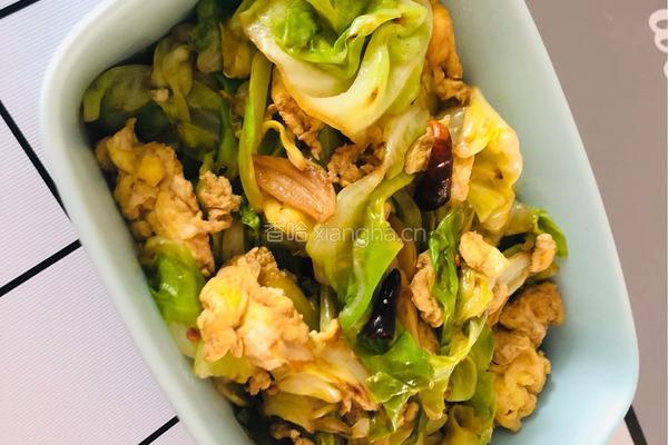 鸡蛋炒包菜的做法图解16