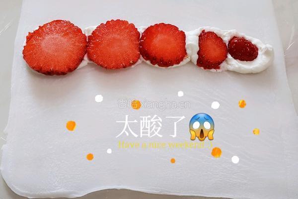 雪媚娘版白玉卷的做法图解9