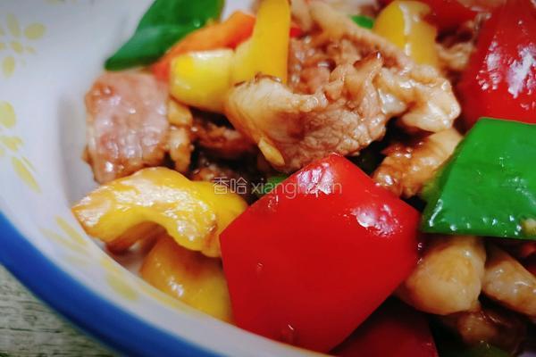 彩椒五花肉的做法图解3