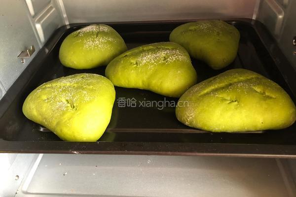 抹茶咸蛋黄肉松面包的做法图解8