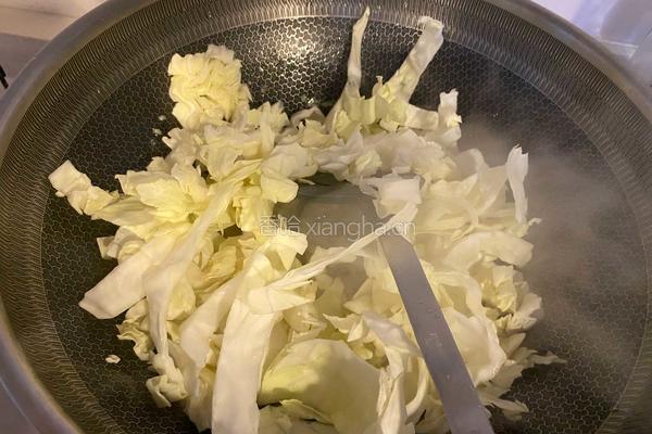 包菜粉丝炒蛋的做法图解7