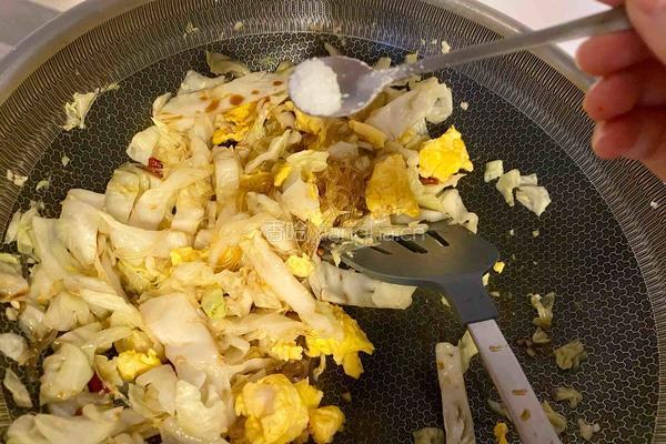 包菜粉丝炒蛋的做法图解12