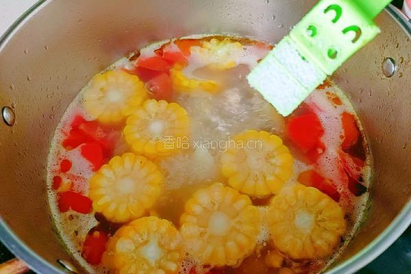 玉米胡萝卜鸡汤的做法图解13