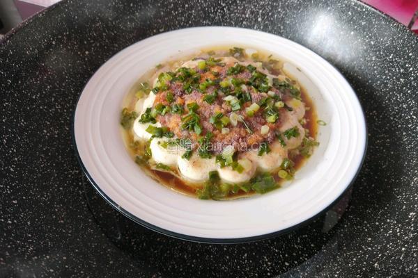 虾子蒸豆腐的做法图解10