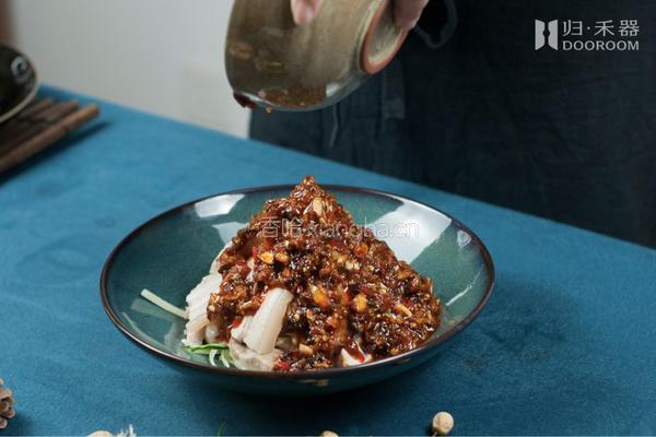 归禾小食堂|秘制蒜泥白肉,夏日份美味的做法图解10