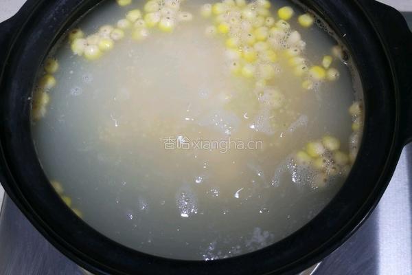 小米鸡肉粥的做法图解3