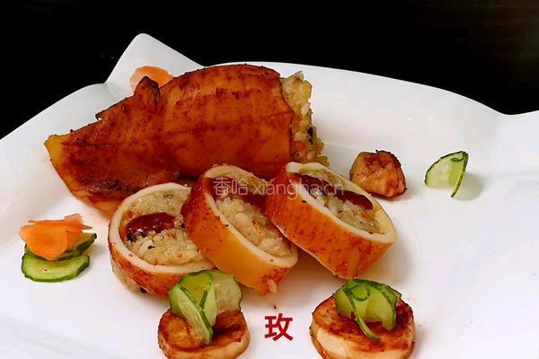 糯米鱿鱼卷的做法图解6