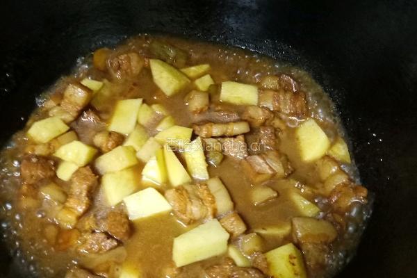 红烧肉炖土豆的做法图解9