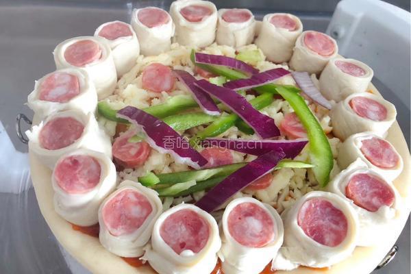 意大利芝士牛肉pizza（空气炸锅版）的做法图解6