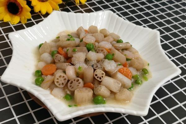 藕带炒虾仁的做法图解8