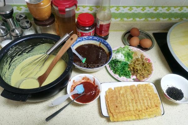 家庭版煎饼的做法图解7