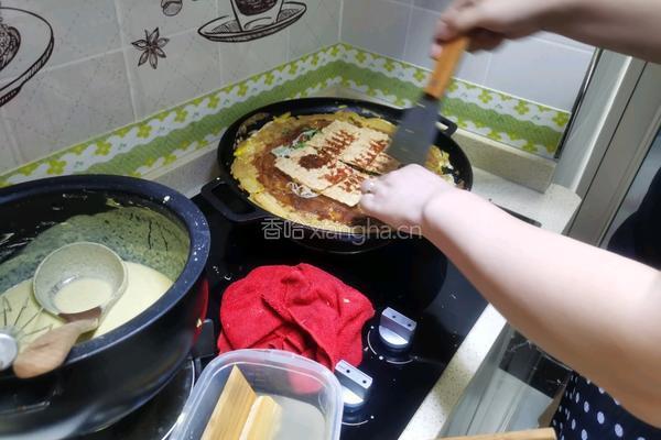 家庭版煎饼的做法图解13