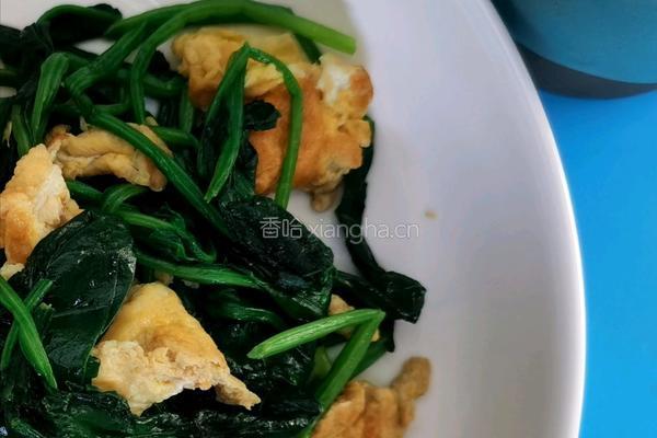 鸡蛋炒菠菜的做法图解5
