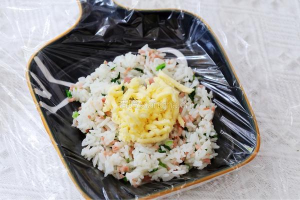 培根青菜烤饭团的做法图解8
