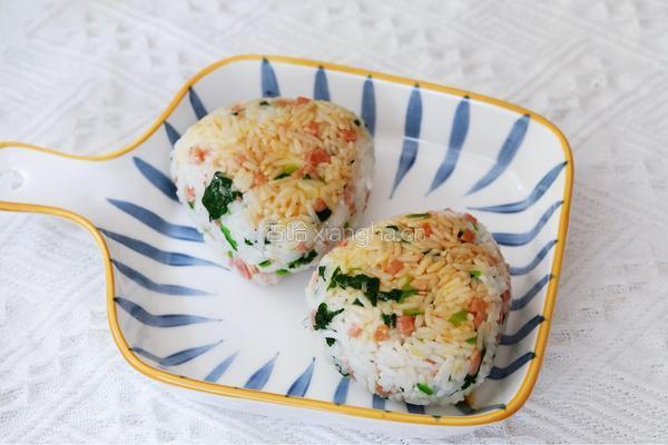 培根青菜烤饭团的做法图解12